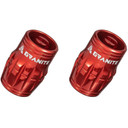 Granite Design Juicy CNC Schrader Valve Cap 2pc Red