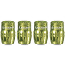Granite Design Juicy CNC Schrader Valve Cap 4pc Green