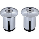 BBB BHT-96 ScrewOn Bar End Caps Chrome