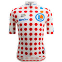 Santini Tour De France Climbers Leaders Jersey White