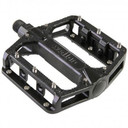 QBP Pedal Flat Mtb Alloy DU Bearing 9/16 Black Removable Pins