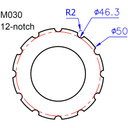 IceToolz Praxis Works 12 Notch Bottom Bracket Tool
