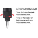 Azur Clever Valve Mini Pump + 8-In-1 Screwdriver