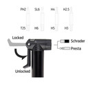 Azur Clever Valve Mini Pump + 8-In-1 Screwdriver