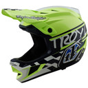 Troy Lee Designs D4 AS Polyacrylite Helmet Fifty-50 Navy/Glo Yellow