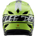 Troy Lee Designs D4 AS Polyacrylite Helmet Fifty-50 Navy/Glo Yellow