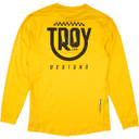 Troy Lee Designs Youth Ruckus Long Sleeve Ride Tee Eyez Safron