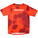 Troy Lee Designs Youth Skyline SS Jersey Flared Fiery Red
