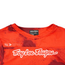 Troy Lee Designs Youth Skyline SS Jersey Flared Fiery Red