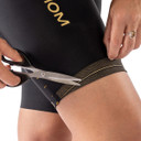 Soomom Womens Race LAB//S HemTrim Bib Shorts - Black