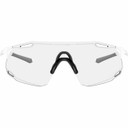 Oakley Cybr Dyno Matte White W/ Clear To Black Iridium Photochromic Lens