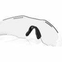 Oakley Cybr Zero Matte White W/ Clear To Black Iridium Photochromic Lens