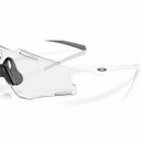 Oakley Cybr Zero Matte White W/ Clear To Black Iridium Photochromic Lens