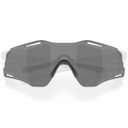 Oakley Cybr Zero Matte White W/ Clear To Black Iridium Photochromic Lens