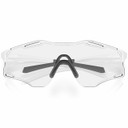 Oakley Cybr Zero Matte White W/ Clear To Black Iridium Photochromic Lens