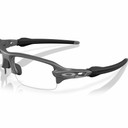Oakley Flak 2.0 S Steel Grey W/ Clear To Black Iridium Photochromic Lens