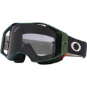 Oakley Airbrake MTB Goggles Black Green Colorshift W/Light Grey Lens