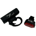 Moon Lepus Lite Front 400/Orion Rear 50 Lumens Light Set Black