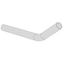 Deda PARABOLICA 1 Extensions, J-bend, Aluminium, 24mm, 300 mm length, 38 angle (1 pair)