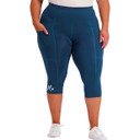 Birds on Bikes Essential Pocket Womens Padded 3/4 Short Forest