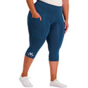 Birds on Bikes Essential Pocket Womens Padded 3/4 Short Forest