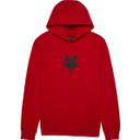 Fox Fox Head Fleece Pull Over Hoodie Flame Red