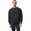 Fox Wordmark Oversized Fleece Crew Black