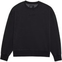 Fox Wordmark Oversized Fleece Crew Black
