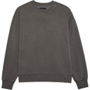 Fox Wordmark Oversized Fleece Crew Pewter