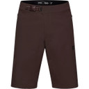 Brown shorts with black retention system