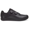 Black mountain bike shoe with BOA retention system