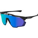 Carbon scicon sunglasses with mirror blue lens