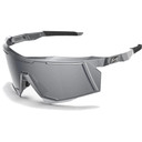 Silver Scicon sunglasses with silver mirror lens