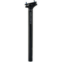 Black seat post with silver logo