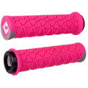 ODI MTB Vanquish D30 Lock On Grip 135mm Pink/Grey