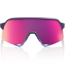 100% S3 Sunglasses Satin Storm Metallic Purple Mirror