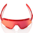 100% Slendale Sunglasses Campari Translucent Red HiPER Fire Red Mirror