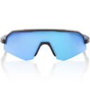 100% Slendale XS Sunglasses Matte Black HiPER Blue Mirror