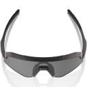 100% Slendale XS Sunglasses Matte Black Smoke Lens