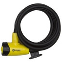 Auvray Spiral City Lock w/Mount 10mm x 150cm Black