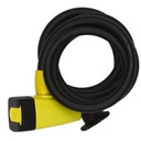 Auvray Spiral City Lock w/Mount 12mm x 180cm Black