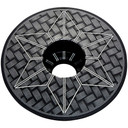 Supacaz Star Capz Top Cap Laser Etched Anodised Black Carbon