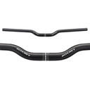 Black handlebar with white logos