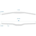 Ritchey Handlebar RL1 Rizer 780mm Width 20mm Rise 31.8mm Clamp 9 Sweep Black