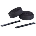 Black bar tape with black and white end tape