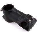 Black stem with grey logos and silver bolts