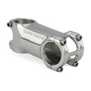 Silver stem with embossed logos