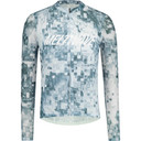 Blue and white jersey with white logo