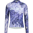 Purple long sleeve jersey with white logos