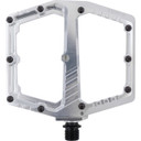 Silver pedal with black spindle